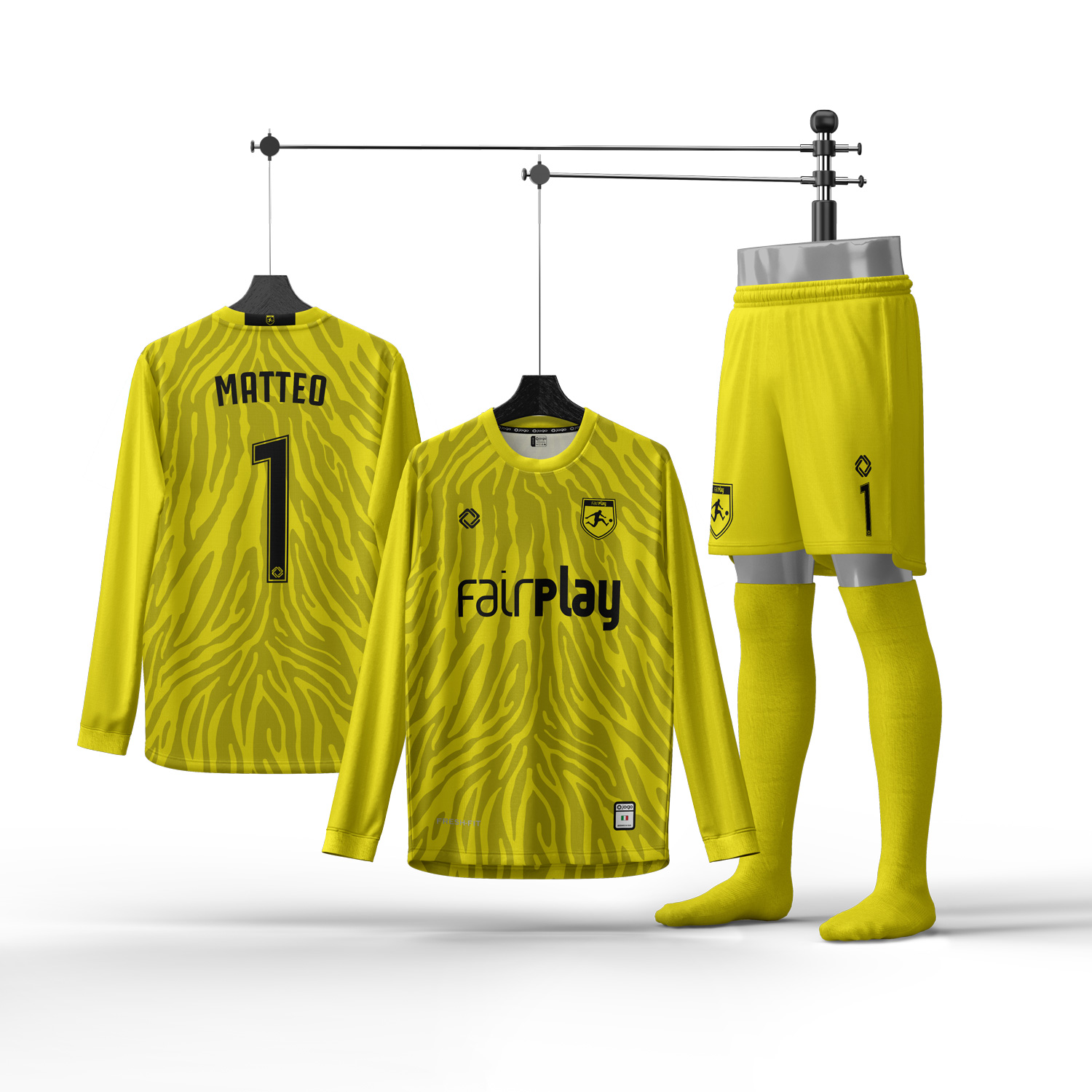 Tiger Sarı Kaleci Forması, Halı Saha Forma Yaptırma, Tasarla