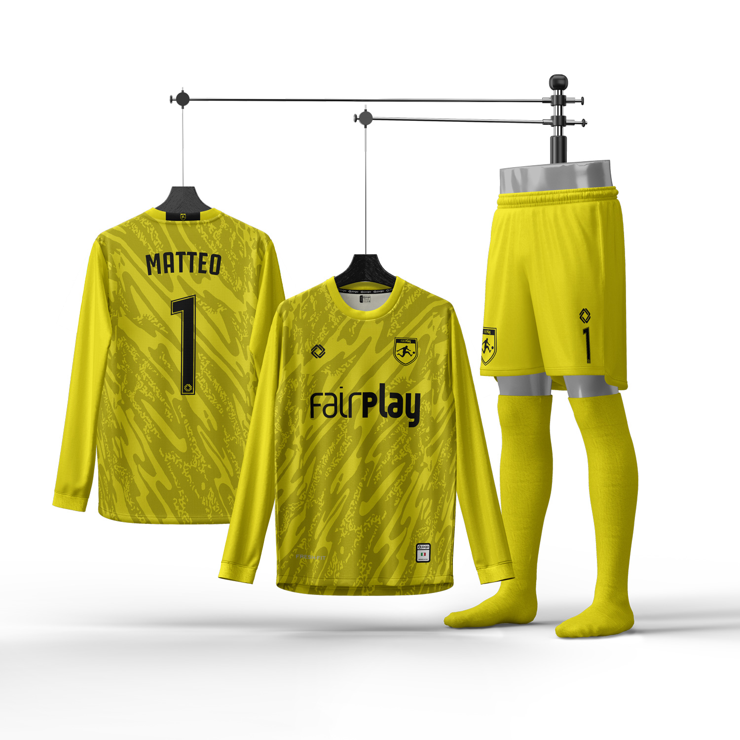 Dino Sarı Kaleci Forması, Halı Saha Forma Yaptırma, Tasarla