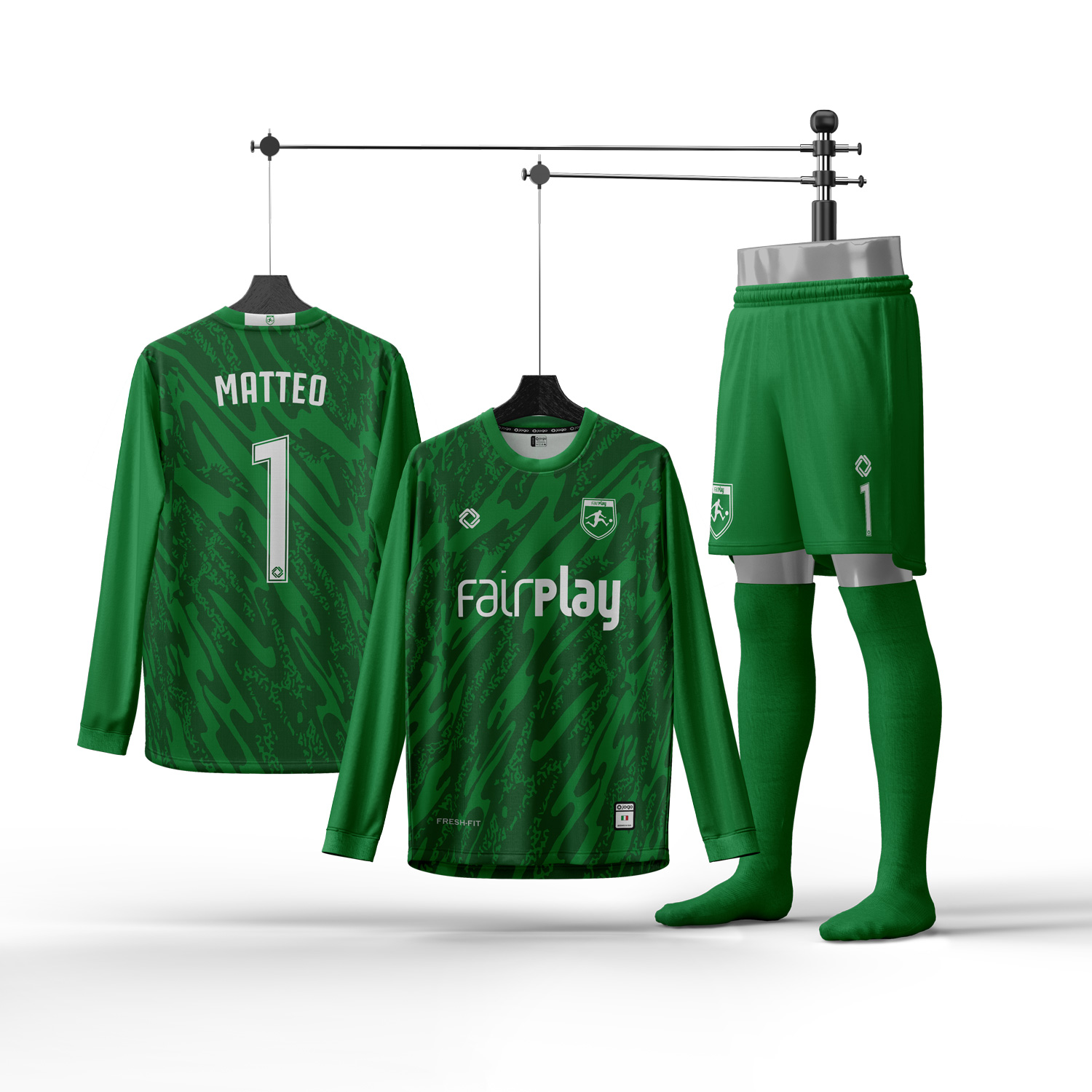 Dino Yeşil Kaleci Forması, Halı Saha Forma Yaptırma, Tasarla